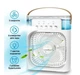 Портативный мини-кондиционер и увлажнитель воздуха AIR COOLER FAN 4 в 1 с подсветкой и резервуаром на 600 мл - изображение 4