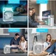 Портативный мини-кондиционер и увлажнитель воздуха AIR COOLER FAN 4 в 1 с подсветкой и резервуаром на 600 мл - изображение 10
