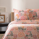 Комплект постільної білизни Homla Vonin King Size Підковдра 220 x 200 см + 2 наволочки 50 x 60 см бавовняний із рожевим кантом (5906496725098) - зображення 1