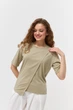 Футболка жіноча з асиметричним низом Wear me M Зелений (хакі) (18_25_62_11434) - зображення 2