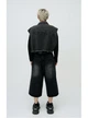 Широкие джинсовые шорты Baggy размер S (1410-black-S) - изображение 3