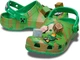 Дитячі крокси-сабо для хлопчика Crocs Unisex-Child Classic Minecraft Clog Clog (27/28, зелений) - изображение 1