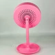Настільне косметичне дзеркало Beauty Breeze Mirror з LED підсвічуванням, вентилятором і збільшенням 5х, кругле дзеркало для макіяжу з живленням від USB та додатковим збільшенням Рожеве LY-699-Pink - зображення 3