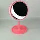 Настільне косметичне дзеркало Beauty Breeze Mirror з LED підсвічуванням, вентилятором і збільшенням 5х, кругле дзеркало для макіяжу з живленням від USB та додатковим збільшенням Рожеве LY-699-Pink - зображення 9