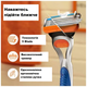 Мужской бритвенный станок Gillette Fusion Power с 1 запасным лезвием и 1 батарейкой - изображение 4