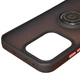 Чохол - накладка TPU Color Matte Ring для Oppo Reno13 black - red - зображення 2
