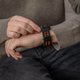 Перфорований ремінець broband Classic Color для Samsung Galaxy Watch Ultra – чорно-помаранчевий (силікон) - зображення 7