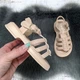 Босоножки детские для девочки Kimboo пудровые 28р (18,5 см) 5856 - изображение 6