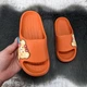 Шлепанцы детские для девочки Fashion оранжевые сланцы пенка 30/31р (20,5 см) 5865 - изображение 2