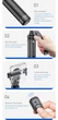 Трипод - штатив Quadropod (180 см max. висота) для телефону, фото, відео 360° (екшн камери, фотоапарата з різьбою у 1.4'') / Bluetooth 5.2 пульт / Стедікам - селфі палиця - зображення 8