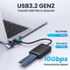 Док станция Deepfox M02 Dual для M.2 SSD NVMe (PCIe) / NGFF (Sata) Type-C USB 3.2 Gen 2 - изображение 2