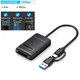 Док станция Deepfox M02 Dual для M.2 SSD NVMe (PCIe) / NGFF (Sata) Type-C USB 3.2 Gen 2 - изображение 5