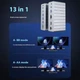 Хаб Док станция Deepfox-2428 13 в 1 USB Type-C концентратор для ноутбука компьютера 13 портов - изображение 4