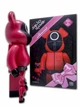 Статуэтка Bearbrick x Squid Game x Guard Triangle 400% + 100% 28 см + 7 см Medicom Toy Netflix - изображение 6