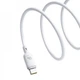Кабель Baseus Silky Series Fast Charging Type-C 100W (1m) white - изображение 3