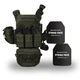 Бронежилет 6 класса ДСТУ Warmor Gen.3 Pro Max Олива с полным комплектом подсумков - изображение 1