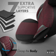 Pokrowce na siedzenie samochodowe Amio OTOM Sport Plus 103 Burgundy (8681892784821) - obraz 9
