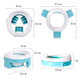 Дитячий дорожній складаний горщик та накладка на унітаз 3 в 1 Just Baby Trino Blue (JB-001) - зображення 6