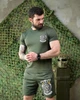 Армейский мужской летний костюм шорты+футболка 3XL хаки (92740) - изображение 3