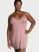 Пеньюар Ribbed Modal & Lace Cross-Back Slip Dress Nostalgia Rose розмір XS - зображення 4
