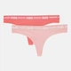 Набор трусиков танга женских хлопковых Puma Women String Pack 90785420 M 2 шт Coral Combo (8720245800549) - изображение 1