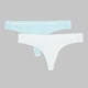Набор трусиков танга женских хлопковых Puma Women String Pack 90785421 XS 2 шт Mint Combo (8720245800525) - изображение 1