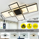 Смарт люстра Esllse SVEN 110W 3S SMART LED черная 5500Лм 900x500x80мм светодиодная с пультом и приложением - изображение 2