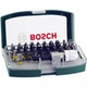 Набор бит Bosch с магнитным битодержателем, SL, PH, PZ, HEX, T длина 25мм, в кейсе 32 шт (2.607.017.063) - изображение 2