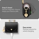 Чехол Cyrill Mini Bag для Apple AirPods 4/5 Black (ACS08651) - изображение 10