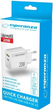 Ładowarka sieciowa Esperanza EZC105W USB-C 20W + USB-A 18W White (5901299960578) - obraz 3