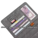 Чохол на паспорт, компактний тревел-чохол з RFID, зручне зберігання паспорта, квитків і грошей, сірий R9385 - зображення 3
