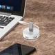 USB хаб Type-C роз'єм BASEUS round box HUB adapter (Type-C to USB 3.0, USB 2.0). White - зображення 8