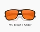 Окуляри комп'ютерні Blue Blocker 99% для чоловіків і жінок KINGSEVEN 755 Brown Amber F15 - зображення 2