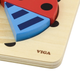 Drewniany mini puzzle Viga na podkładce Biedronka 50168 (6934510501686) - obraz 2