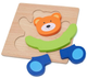 Drewniany mini puzzle Viga na podkładce Miś 50169 (6934510501693) - obraz 3