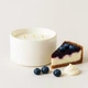 Ароматична свічка з ароматом Blueberry Cheesecake (чорничний чізкейк) 400ml в гіпсовому кашпо 3 гноти - зображення 1