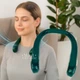 Вентилятор на шею портативный Neck Fan, аккумуляторный мини-вентилятор для охлаждения летом, беспроводной персональный шейный вентилятор-охладитель с 3 режимами скоростей и USB зарядкой Зеленый NFX-5-Green - изображение 1