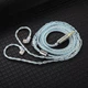 Кабель QKZ T1 8 Core Silver-Blue для навушників 3,5мм c-pin - зображення 8