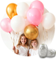 Гелієвий балон Ricokids 0.2 м³ з кульками та стрічкою Pink (5903890626457) - зображення 4