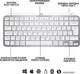 Клавиатура Logitech MX Keys Mini Wireless Illuminated RU Pale Gray (920-010499) - изображение 6