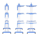 Складная сушилка для белья до 50 кг (172х73х64см) Garment Rack With Wheels / Многоярусная вешалка для одежды - изображение 5