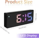 Цифровий будильник RISVOWO YJ-LCD Black (R3755) - изображение 5