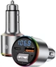 Автомобільний FM-трансмітер (модулятор) Proove Power Drive Silver (Bluetooth 5.3/AUX) із швидкою зарядкою Type-C&USB (PD+QC3.0) 30W, сріблястий - зображення 4
