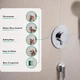 Зовнішня частина змішувача без прихованої частини HANSGROHE Ecostat Comfort хром латунь 155x155мм 33715000 - зображення 3