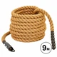 Канат для лазіння з сизалю з кріпленням 9 м d-3,8 см Zelart коричневий FI-6989-9 - зображення 1