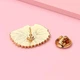 Значок (пин) BROCHE брошь бижутерия Животные Ёжик коричневый BRGV114856 - изображение 3