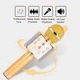 Беспроводной микрофон-караоке WS-858 Bluetooth 5 Вт с колонкой аккумулятором 1800 мАч USB Золотой - изображение 6