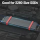 Радиатор JEYI для M.2 SSD, Aluminum Radiator, Silicone Thermal Pad для NVME NGFF 2280 SSD, для PS5, ПК, Ноутбука, Black - изображение 8