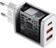 Зарядное устройство Baseus 30W Quick Charger Быстрая зарядка QC3.0+PD3.0 2USB+Type-C. Зарядка для телефона Басеус 30W 3A (CCXJ-E02) White - изображение 4