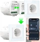 Умный Wi-Fi Smart Life Tuya переключатель с таймером 1-канальный мини реле для скрытого монтажа в коробку выключателя или розетки, односторонний 16А - изображение 3